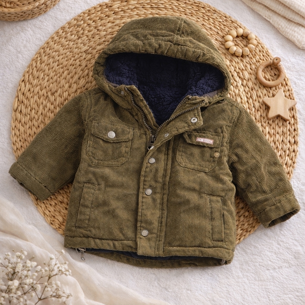 Perry Ellis Olive Baby Winter Coat